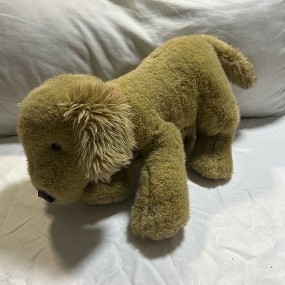 Build A Bear Golden Retriever Lab Tan Brown Dog With Tongue Out Clean Black Nose - Picture 1 of 11
